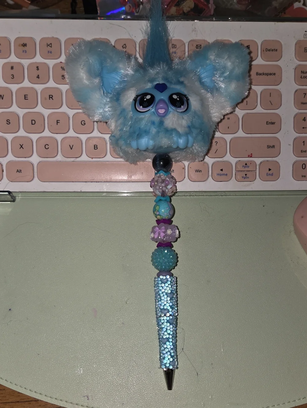 Hand Crafted Mini Furby Soft Touch Pen